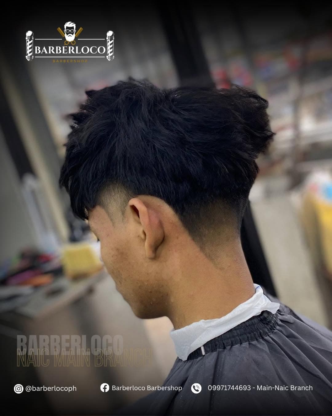 A freshly styled cut from a Barberloco barber