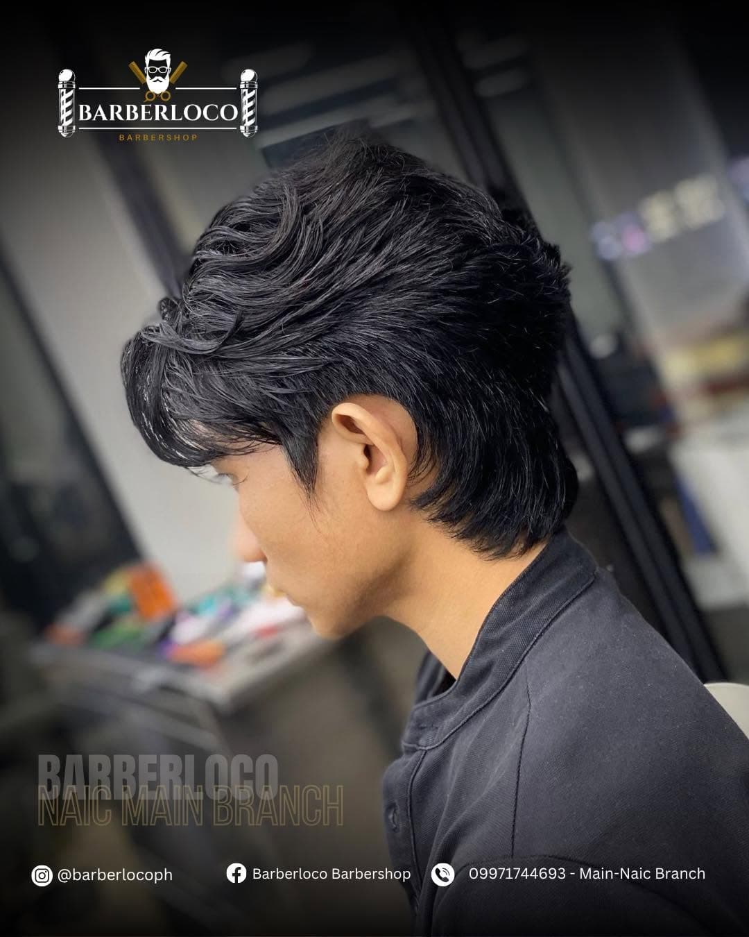 Recent barber work, styled and finished